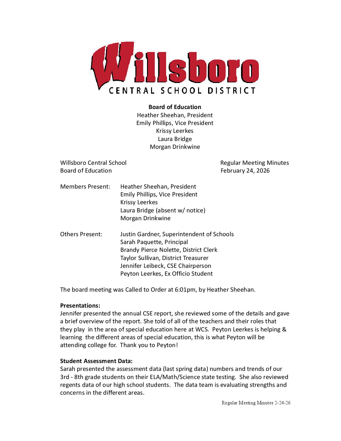 Willsboro Central School District
