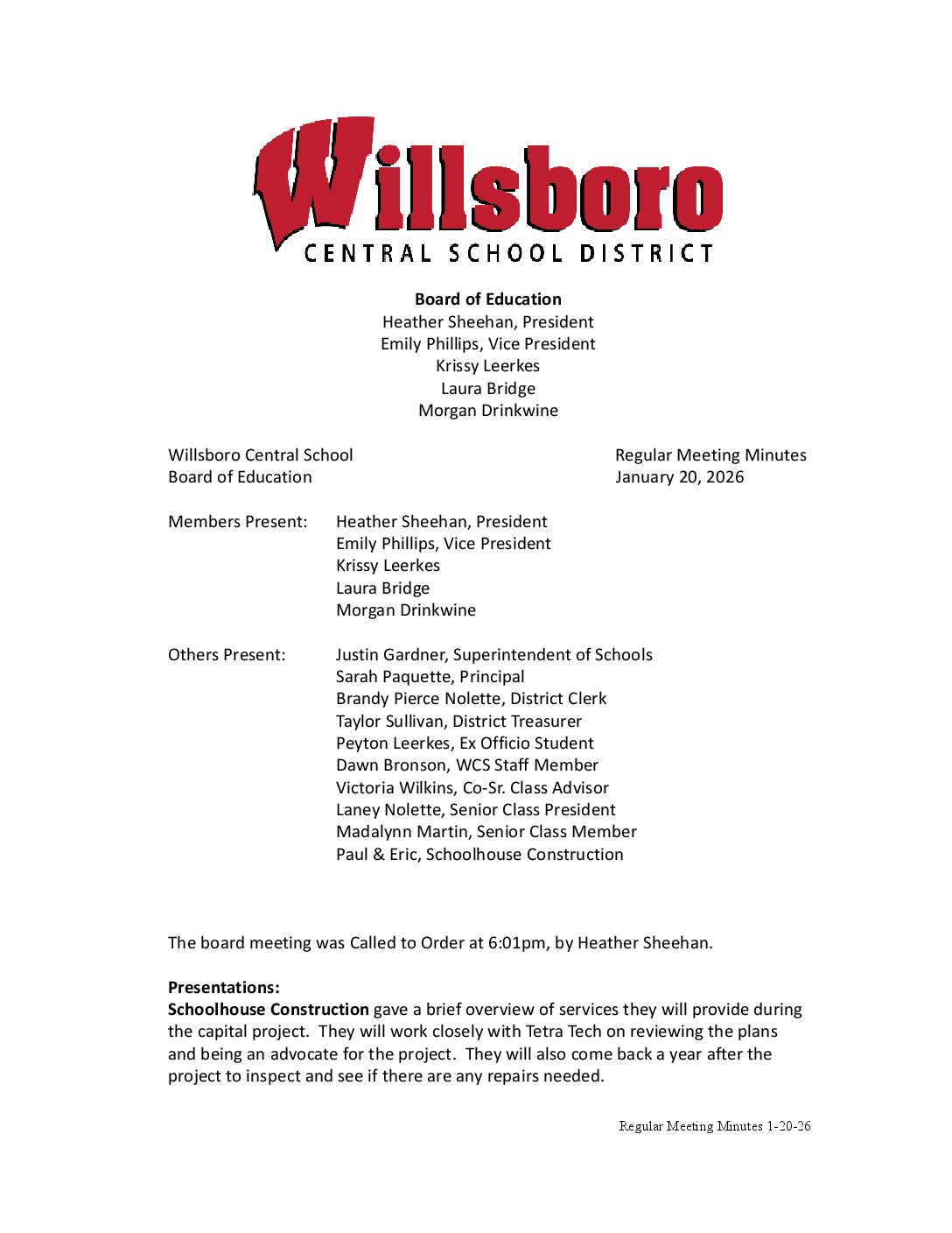 Willsboro Central School District