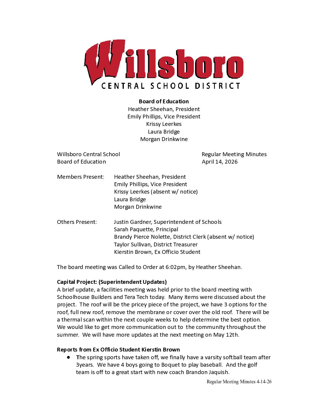 Willsboro Central School District
