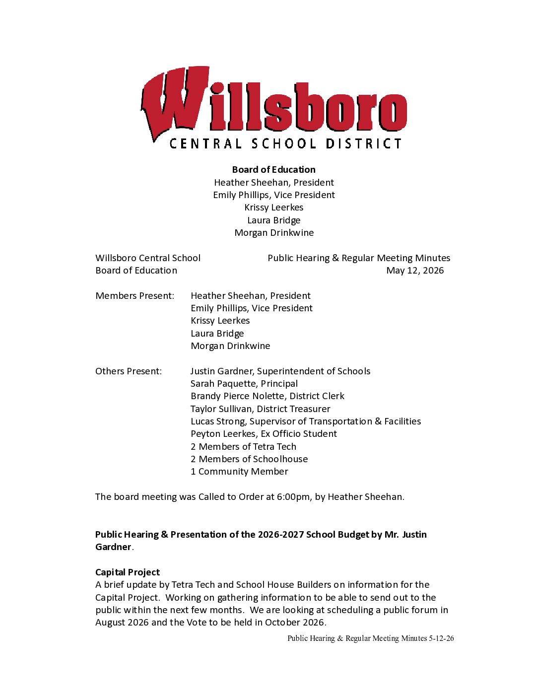 Willsboro Central School District