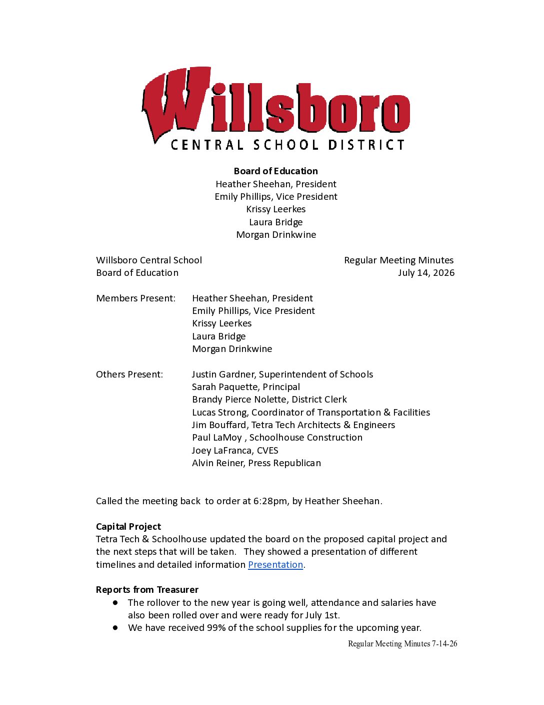 Willsboro Central School District